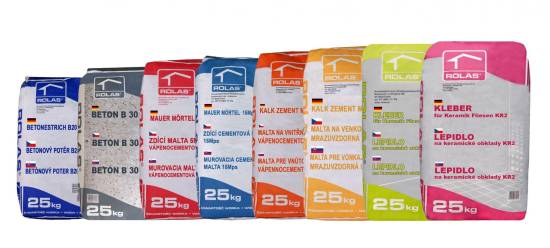 Veľkoobchodný predaj suchých zmesí ROLAS